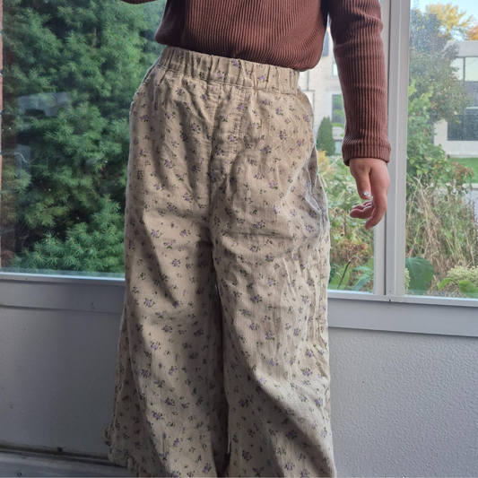 Cherubi Kids Canada - floral print trousers